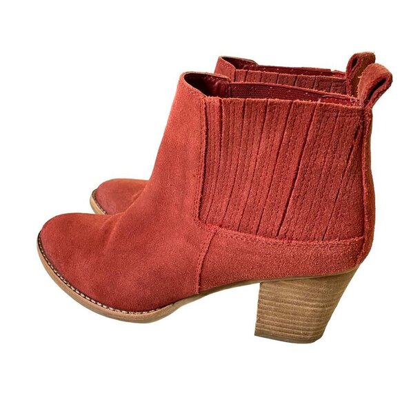 Suede Ankle Boots in Rusty pink - Picture 3 of 11